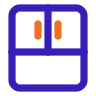 French-door refrigerator icon