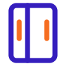 Built-in luxury refrigerator icon